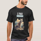 リンクス 猫科動物のささやき手 Tシャツ (正面)