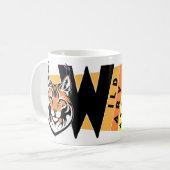 リンクス – 野生。用心しろ。ウォッチ コーヒーマグカップ (正面左)