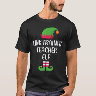 リンクトレーナーの教師エルフ クリスマス ファミリーマッチング Tシャツ