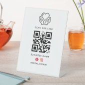 リンクハブQRコードサインをスキャン 台座サイン (インサイチュ)