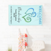 リンクハートファミリ懇親会垂直テンプレート 横断幕 (インサイチュ)