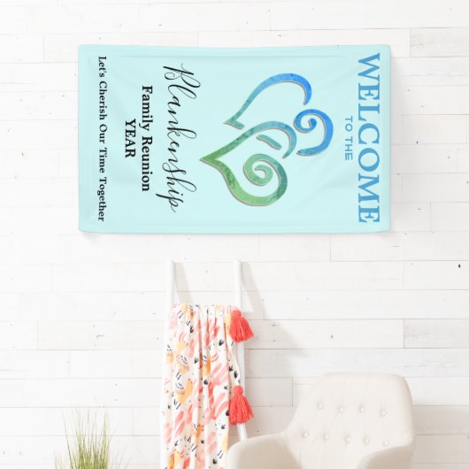 リンクハートファミリ懇親会垂直テンプレート 横断幕 (インサイチュ)