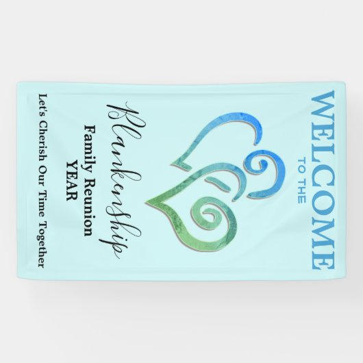 リンクハートファミリ懇親会垂直テンプレート 横断幕 (横)