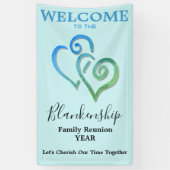 リンクハートファミリ懇親会垂直テンプレート 横断幕 (縦)