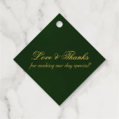 リンクハート書道 – Emerald/金ゴールド フェイバータグ (裏面)