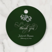 リンクハート書道 – Emerald/Silver 2 フェイバータグ (正面)