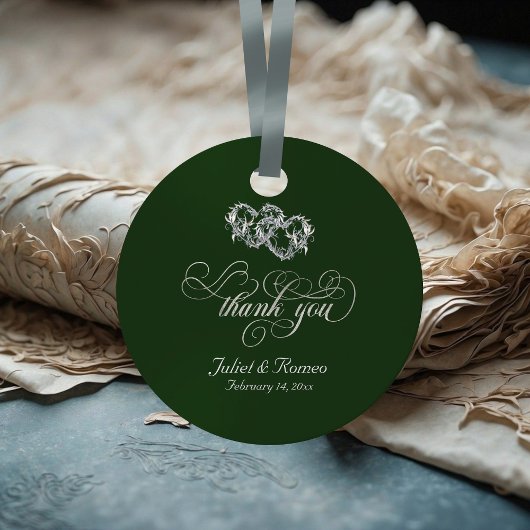 リンクハート書道 – Emerald/Silver 2 フェイバータグ