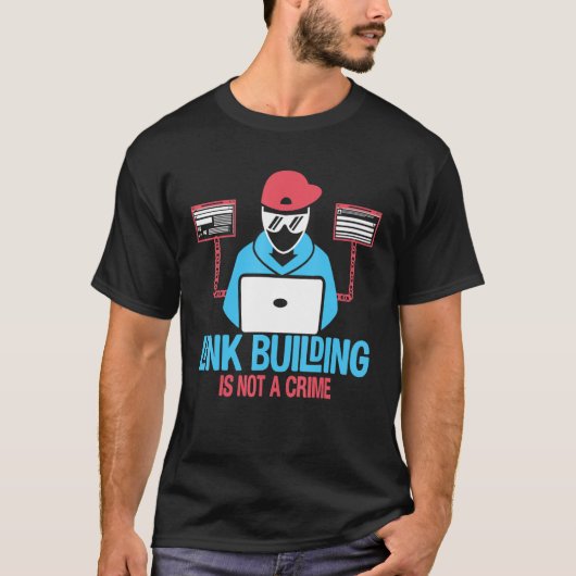 リンクビルディング SEOマネージャー マーケティング アイデア Tシャツ (正面)