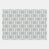 リンクモダンレトロのジオメトモダンリパターン ラッピングペーパーシート (正面)