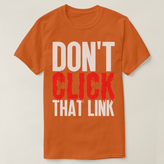 リンクリックク21を使用しない Tシャツ (デザイン正面)