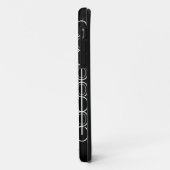 リンク付き楕円形グラフィック白黒の名前の電話ケース Case-Mate iPhoneケース (裏面/左)