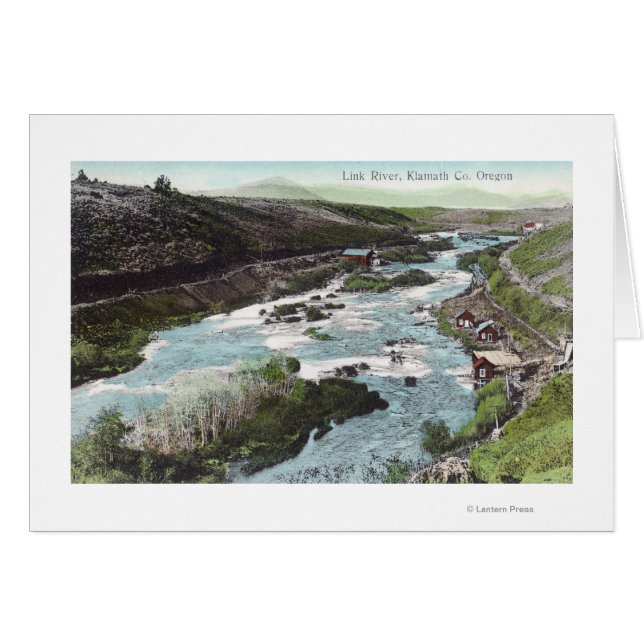 リンク川クラマス郡の空中表示 (正面横)