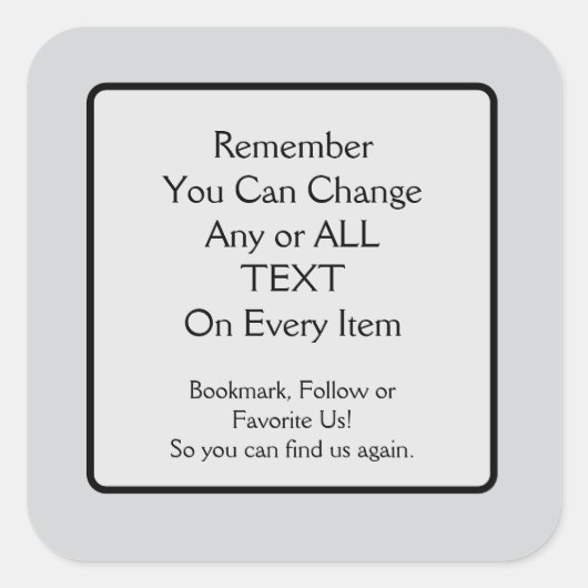 リンク広場ステッカーを保存してください スクエアシール (正面)