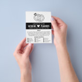 リンク結婚リングや輪デザイン結婚、イベントプランナー チラシ (手)