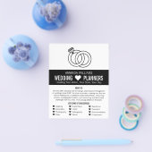 リンク結婚リングや輪デザイン結婚、イベントプランナー チラシ (シングル)