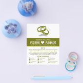 リンク結婚リングや輪、結婚のイベントプランナー広告 チラシ (シングル)