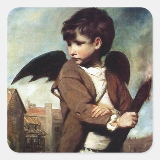 リンク・ボーイとしてのキューピッド スクエアシール (正面)