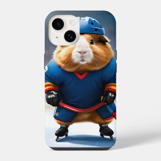 "リンク・ルーキー: アイスホッケーのモルモット" iPhoneケース (裏面)