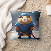 「リンク・ルーキー：アイスホッケーギニア豚」 クッション (ブランケット)