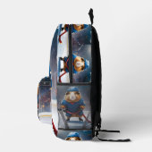 「リンク・ルーキー：アイスホッケーギニア豚」 プリントバックパック (右)