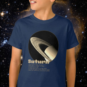 リングとファクトの子供がいる惑星サターン Tシャツ