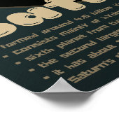 リングと事実の子供のポスター付き惑星サターン ポスター (角)