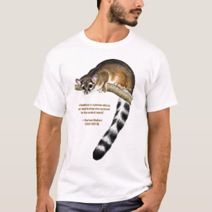 リングによって後につかれる猫メンズワイシャツ Tシャツ