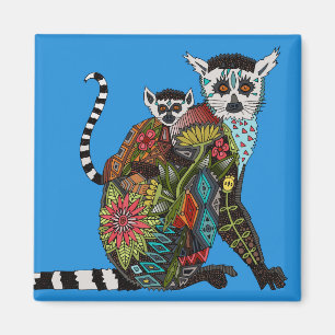 リングによって後につかれるLemur愛青 マグネット