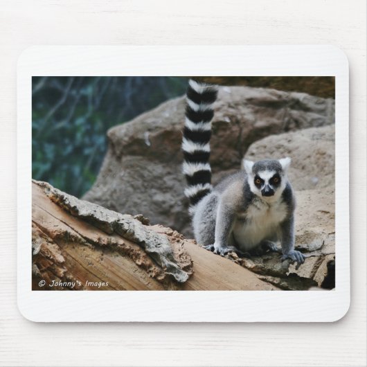 リングによって後につかれるLemur マウスパッド (正面)