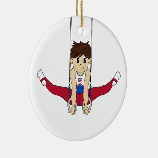 リングのオーナメントのかわいい体育専門家 セラミックオーナメント (右)