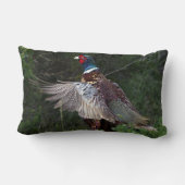 リングのネックのキジ ランバークッション (裏面)