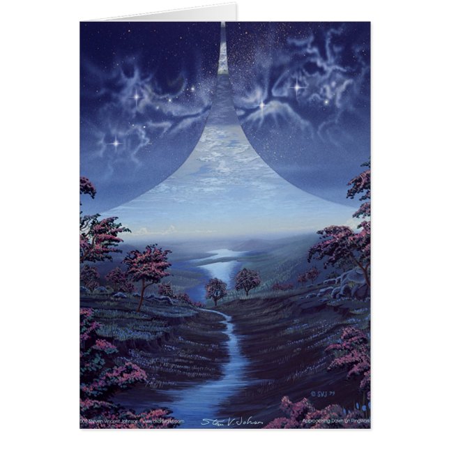 リングの世界の接近の夜明け (正面)