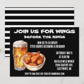 リングの前に翼を！独身最後の夜 招待状 (正面/裏面)