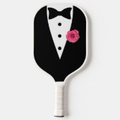 リングの前の最後のスイング 結婚式  新郎 タキシード ピックルボールラケット (裏面)