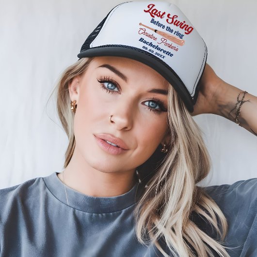 リングの前の最後のスイング 野球 ブライズパーティー キャップ