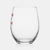 リングの前の最後のスイング 野球 ブラコン ステムなしワイングラス (左)