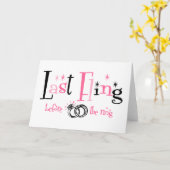 リングの前の最後の試み カード (黄色い花)