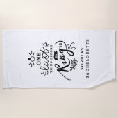 リングの前の1つの最後の事 ビーチタオル (正面)