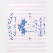 リングの前パームスプリングスの青い独身最後の週末 フリースブランケット (正面)