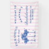 リングの前、パームスプリングスのブルーバチェロレッテ 横断幕 (縦)