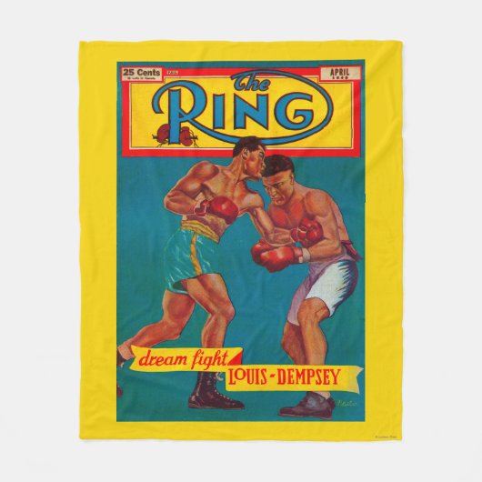 リングの雑誌カバー フリースブランケット (正面)