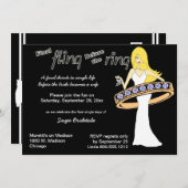 リングの黄色の髪の花嫁の前の最終的な試み 招待状 (正面/裏面)