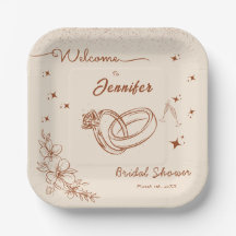 リングや輪およびフローラハンドドローブライダルシャワー