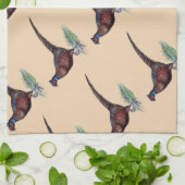 リングや輪かわいらしネックフェアシャンタン キッチンタオル (折り畳み)