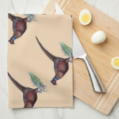 リングや輪かわいらしネックフェアシャンタン キッチンタオル (四つ折り)