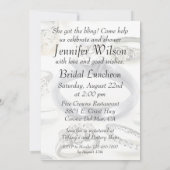 リングや輪きらきら光るブライダルシャワー招待 招待状 (裏面)