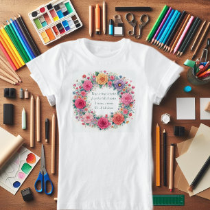 「リングや輪とバラのリングや輪」遊び場動作韻 Tシャツ