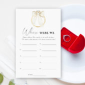 リングや輪とボウブライダルシャワー我々はゲームをどこに