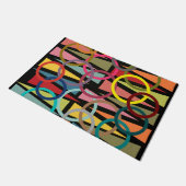 リングや輪と三角形 ドアマット (アングル)