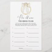 リングや輪と弓ゲームをする花嫁の年齢 (正面)